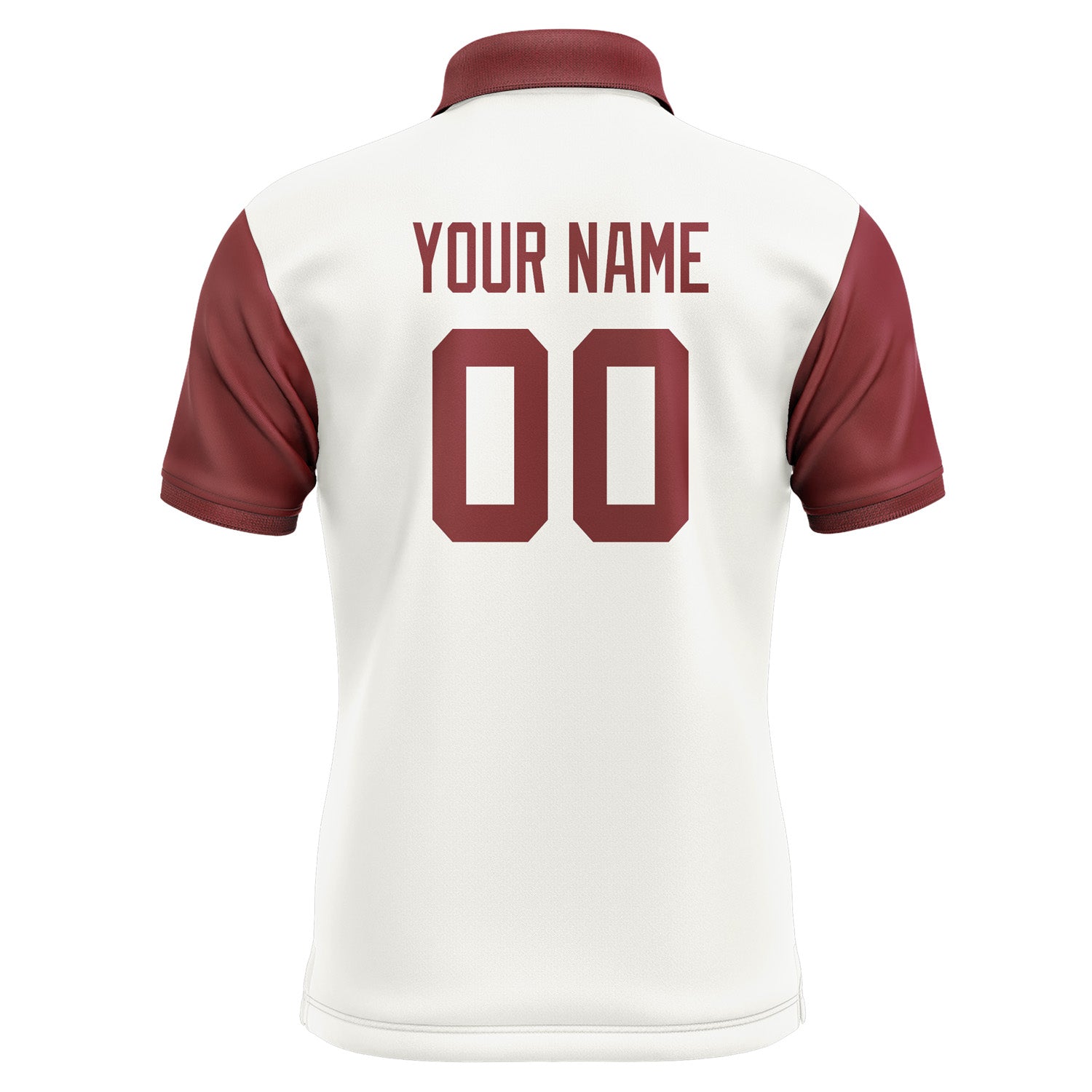 Custom White Crimson Red Short-Sleeve Polo Shirt PO181515B115