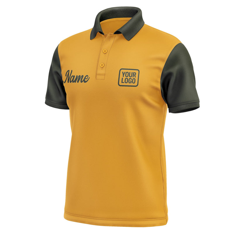 Custom Yellow Olive Short-Sleeve Polo Shirt PO190202B102