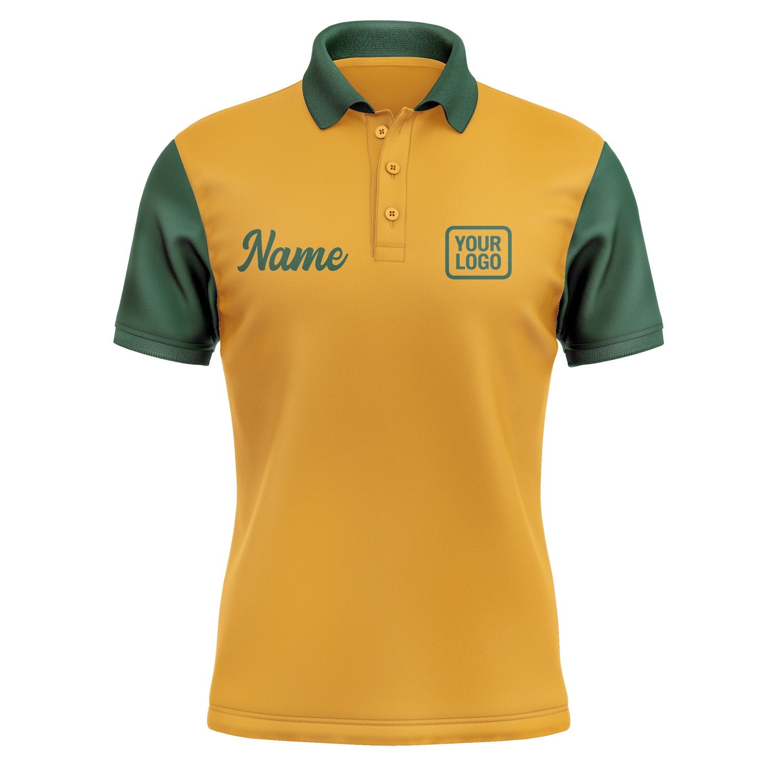 Custom Yellow Green Short-Sleeve Polo Shirt PO190505B105