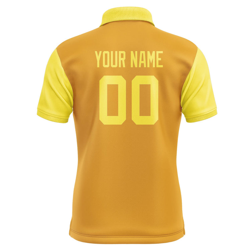 Custom Yellow Light Yellow Short-Sleeve Polo Shirt PO192626B126