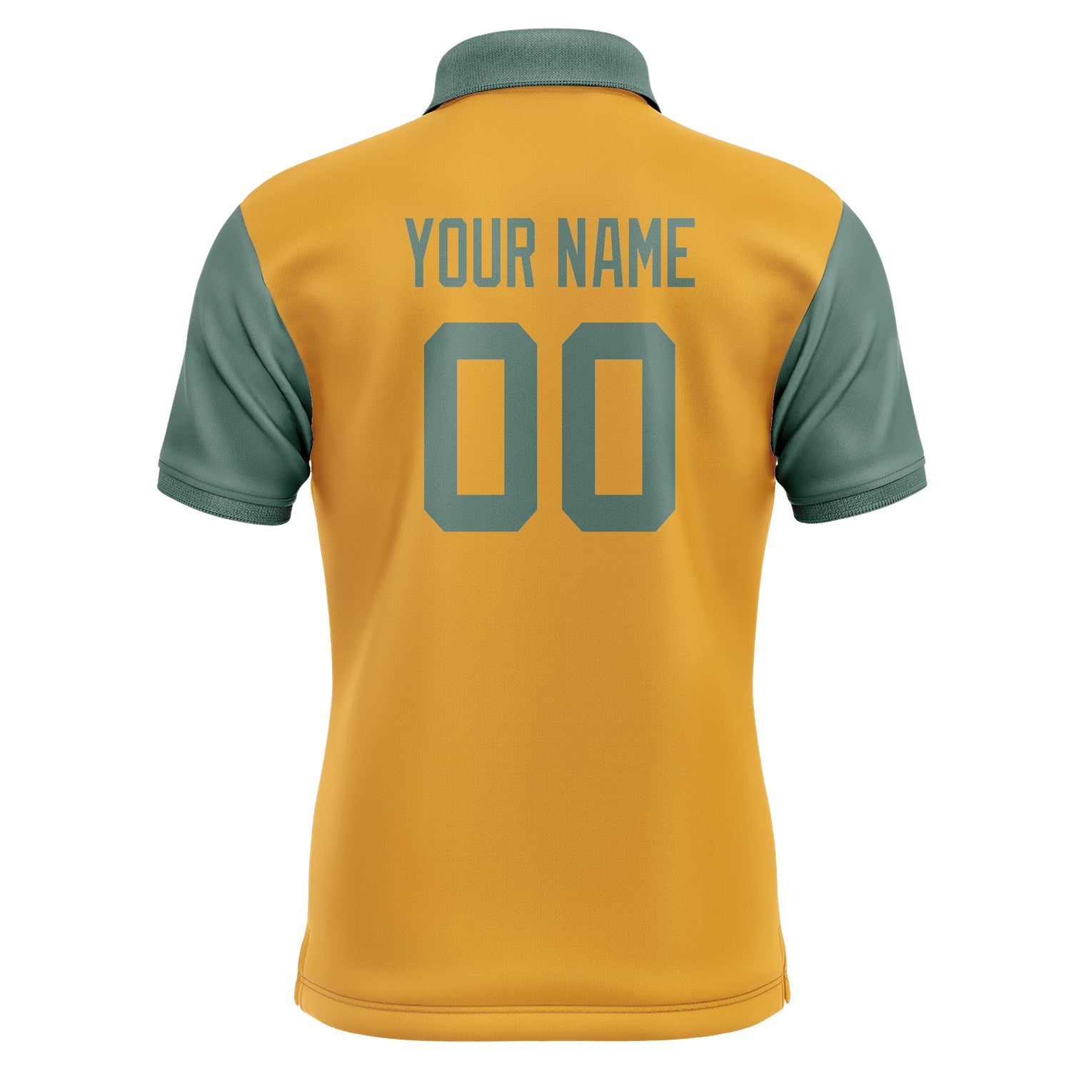 Custom Yellow Blue Green Short-Sleeve Polo Shirt PO192727B127