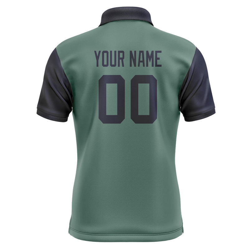 Custom Blue Green Navy Short-Sleeve Polo Shirt PO271111B111