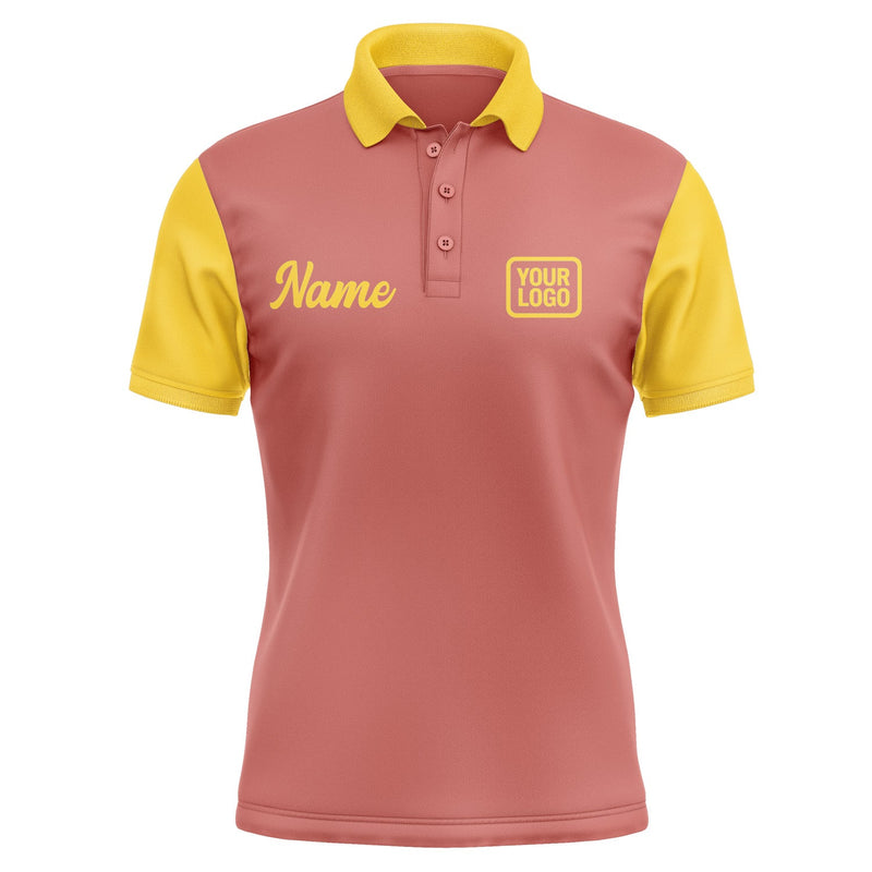 Custom Copper Rose Gold Short-Sleeve Polo Shirt PO293030B130