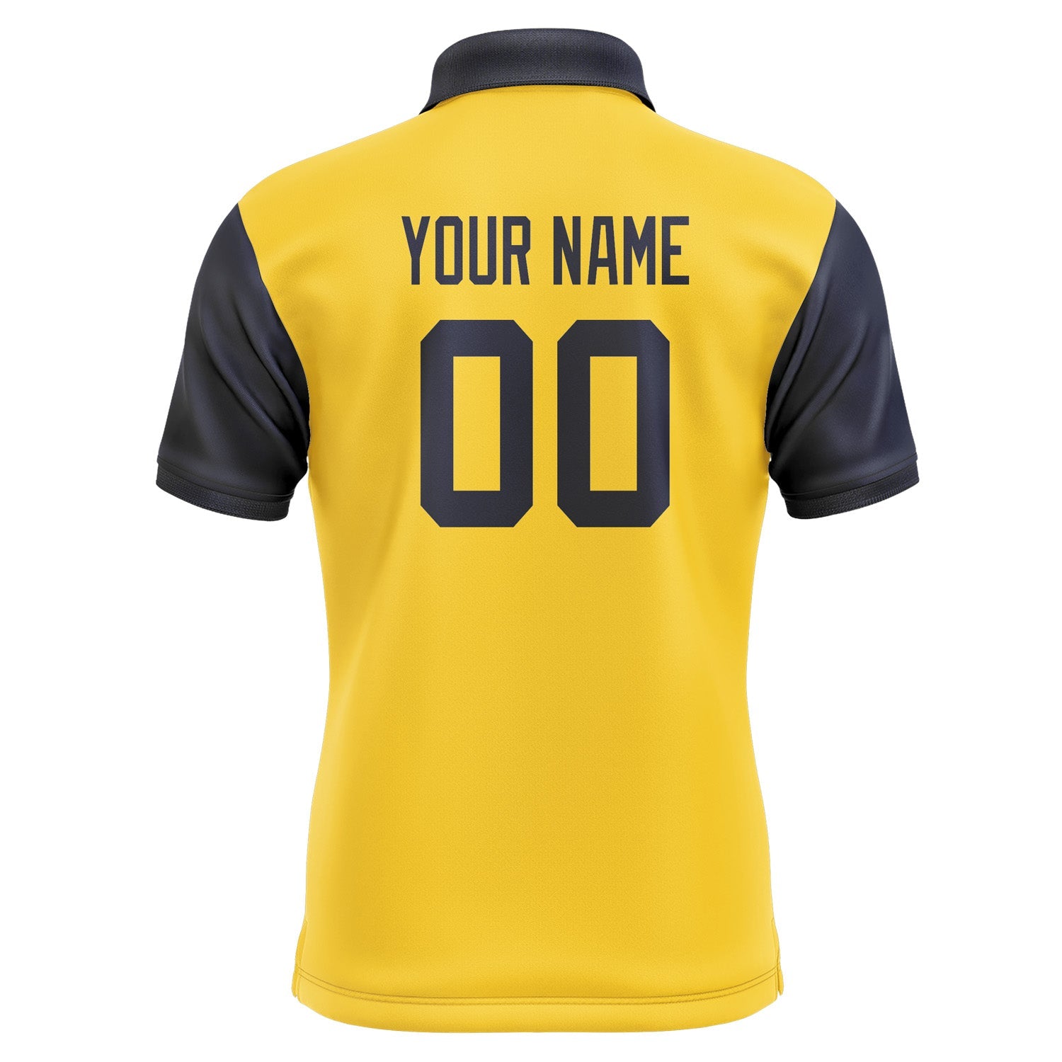 Custom Gold Navy Short-Sleeve Polo Shirt PO301111B111