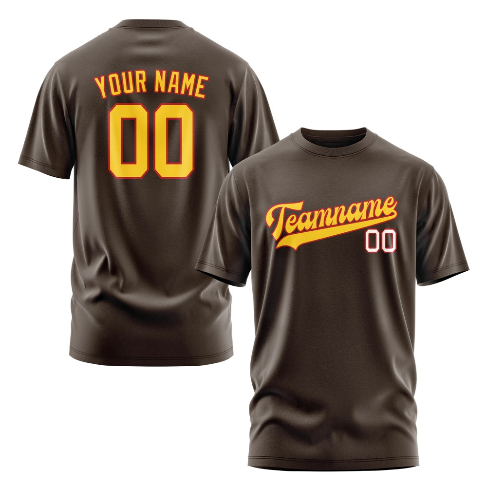 Custom Brown Gold T-Shirt