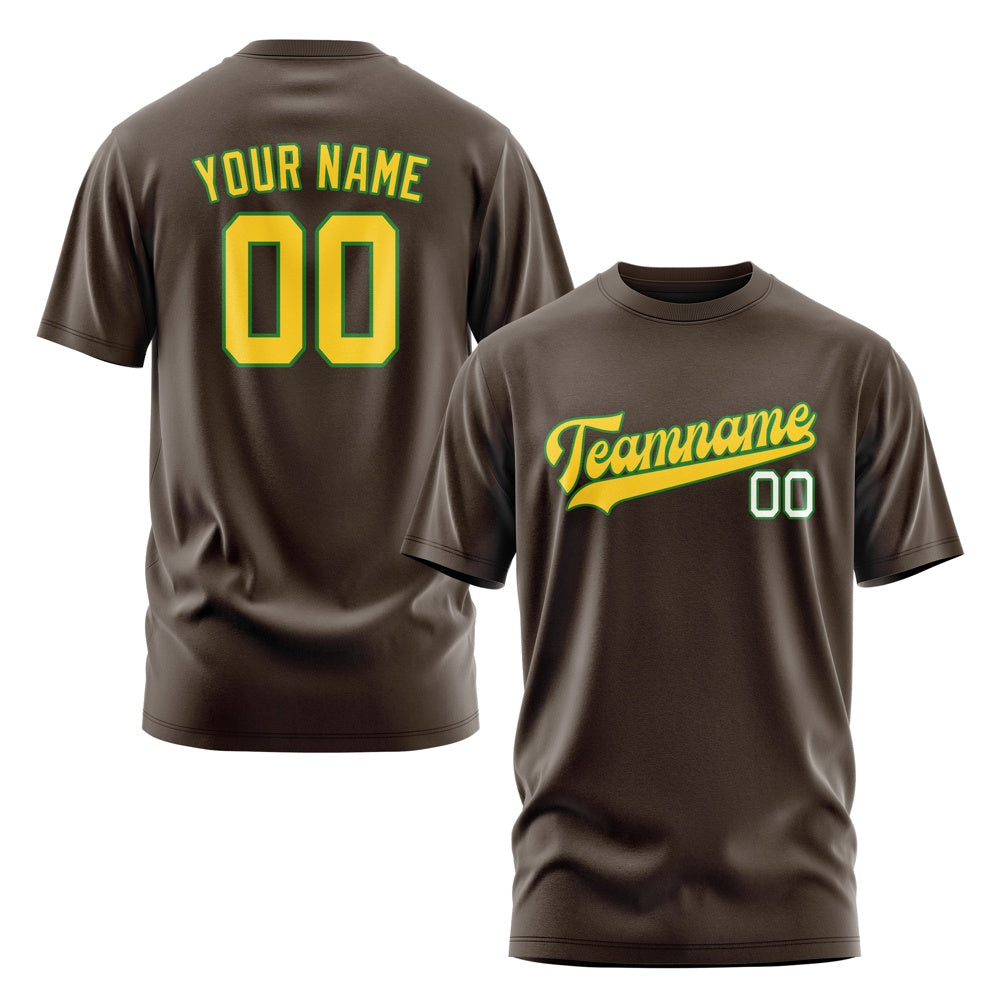 Custom Brown Gold T-Shirt