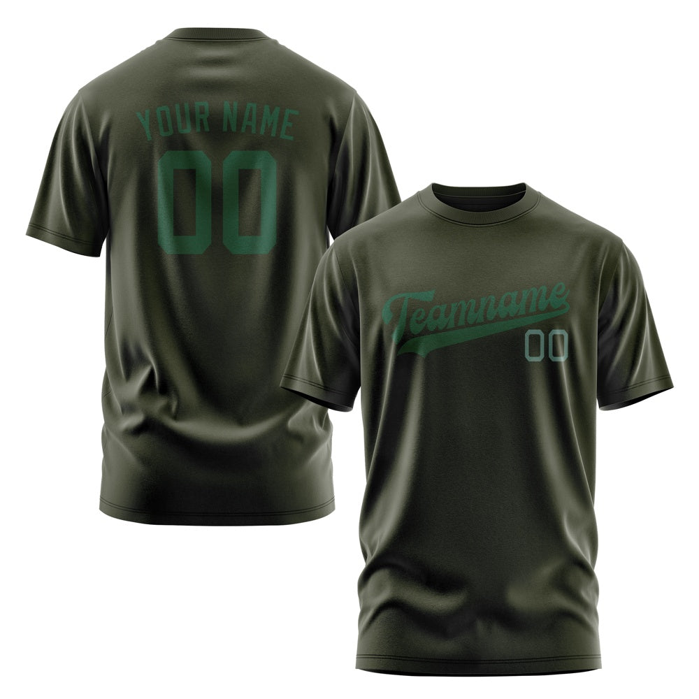 Custom Olive Green T-Shirt