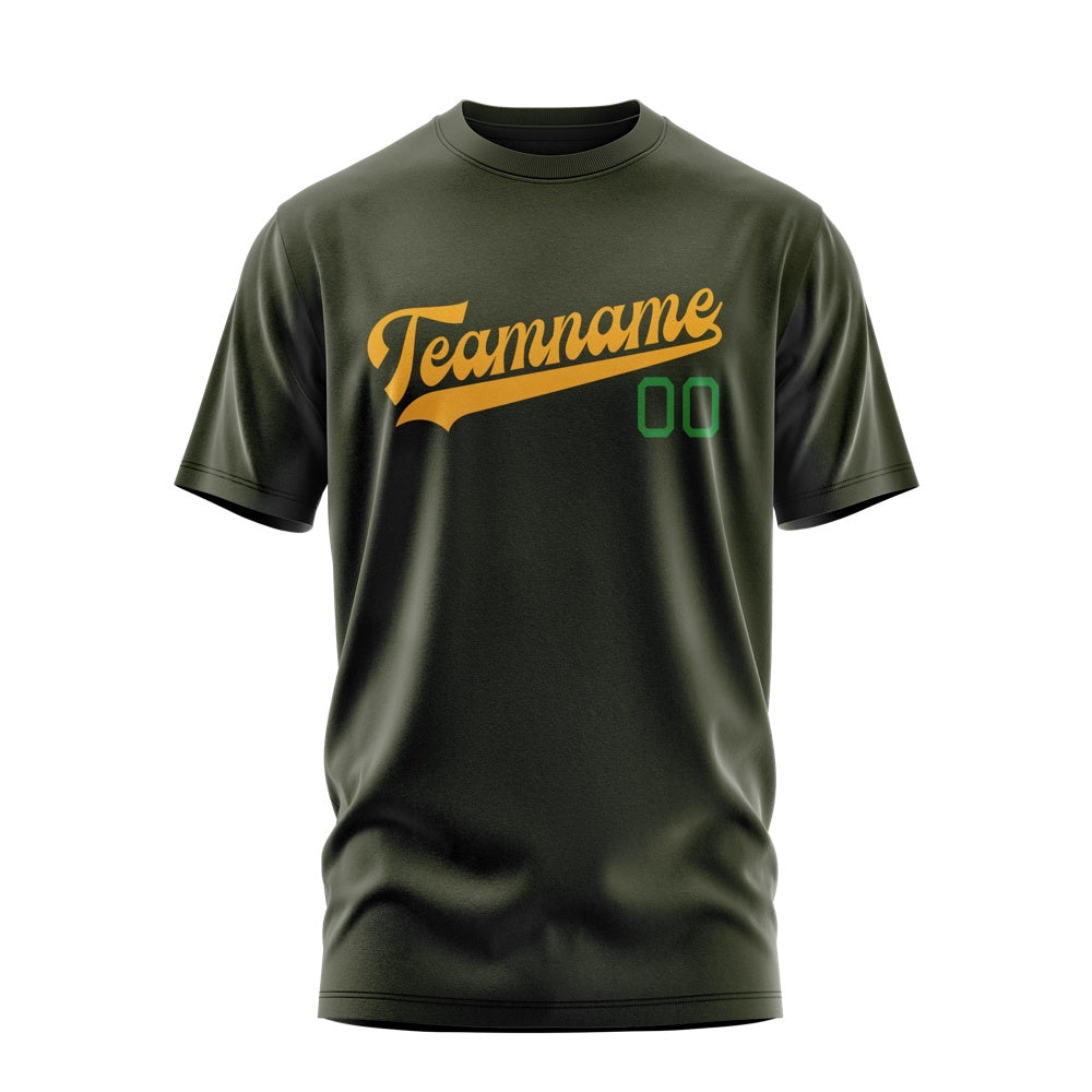 Custom Olive Yellow T-Shirt
