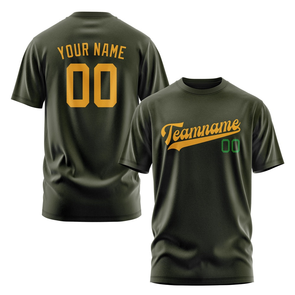 Custom Olive Yellow T-Shirt
