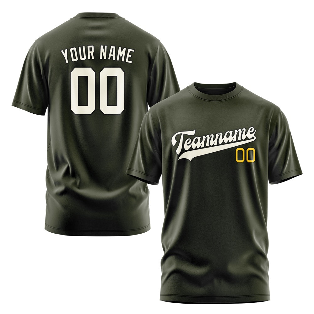 Custom Olive Cream T-Shirt