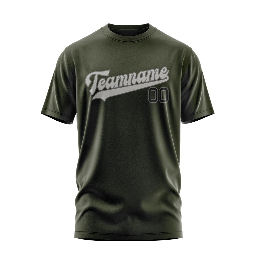 Custom Olive Gray T-Shirt