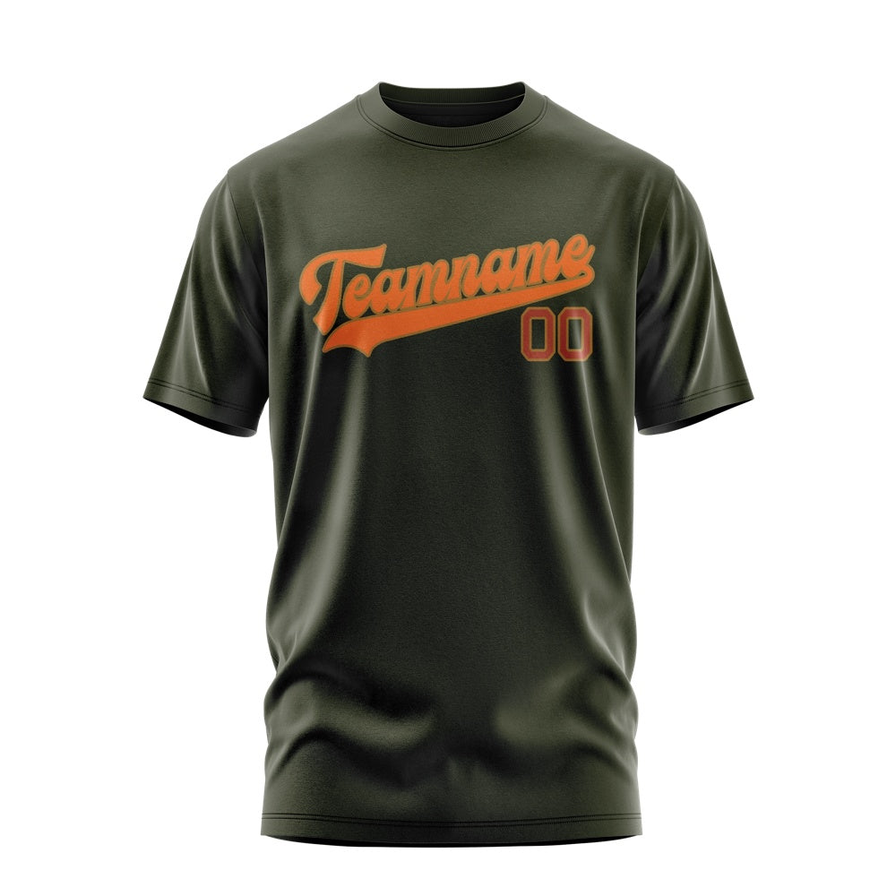 Custom Olive Orange T-Shirt