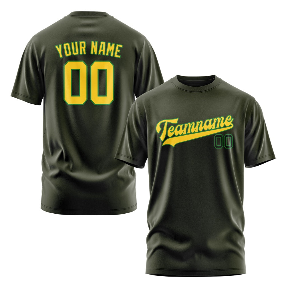Custom Olive Gold T-Shirt