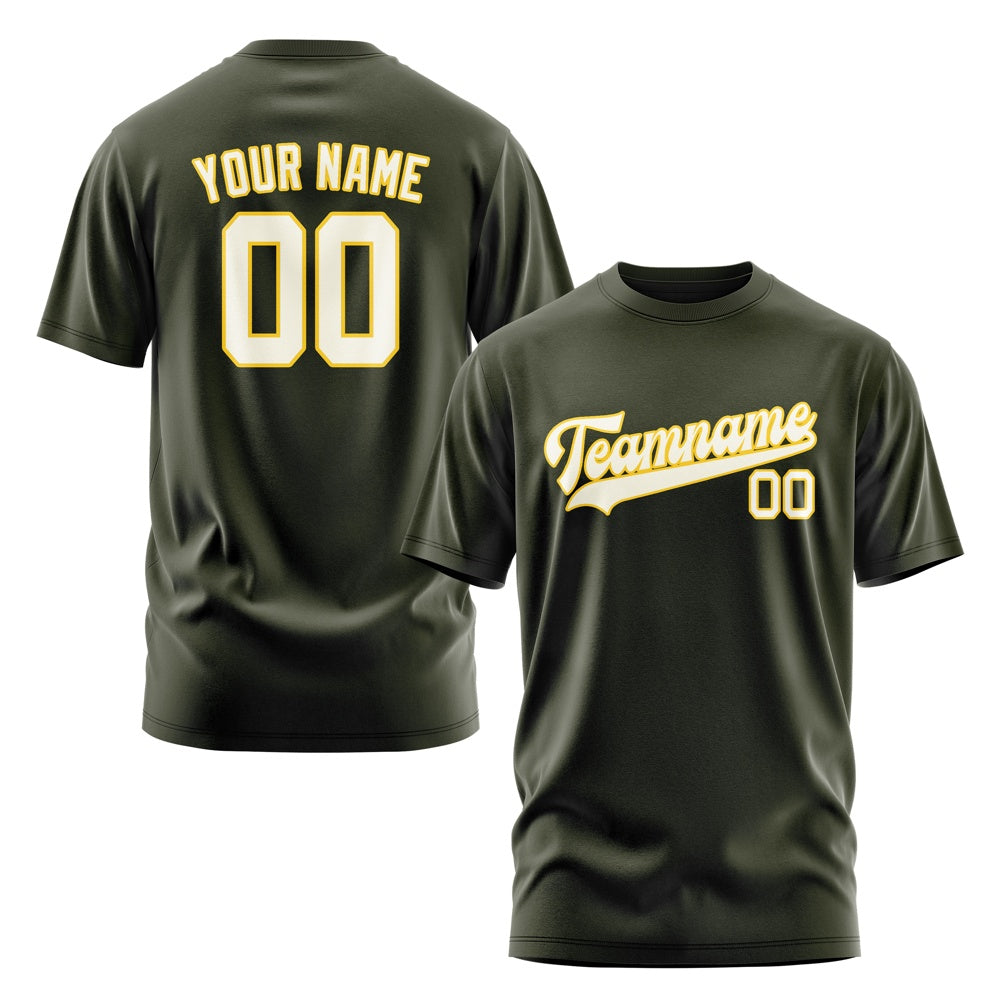Custom Olive Cream T-Shirt