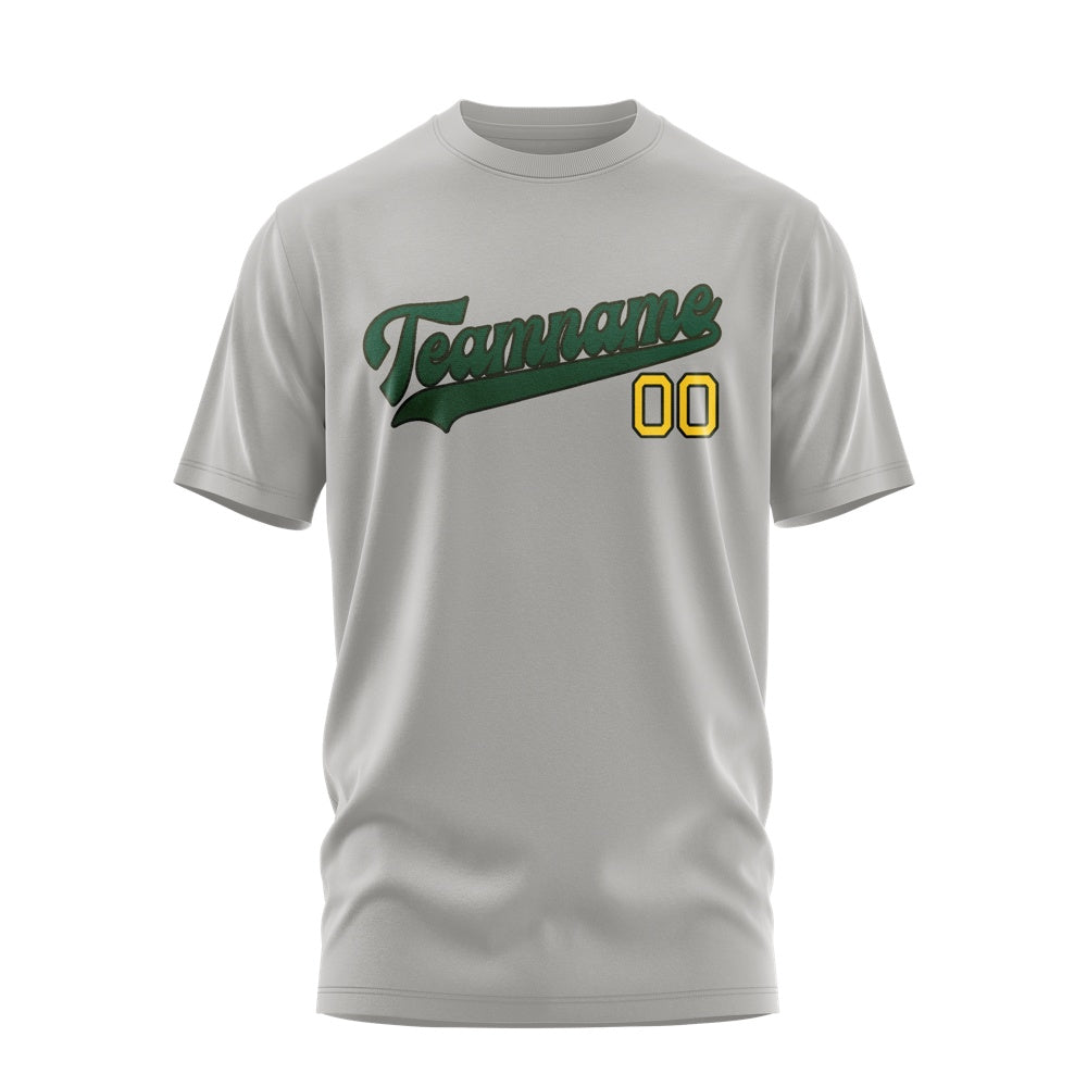 Custom Gray Green T-Shirt