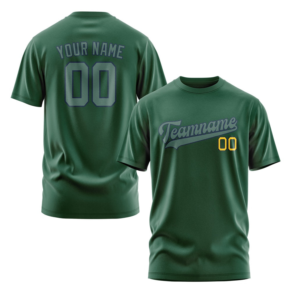 Custom Green Blue Green T-Shirt