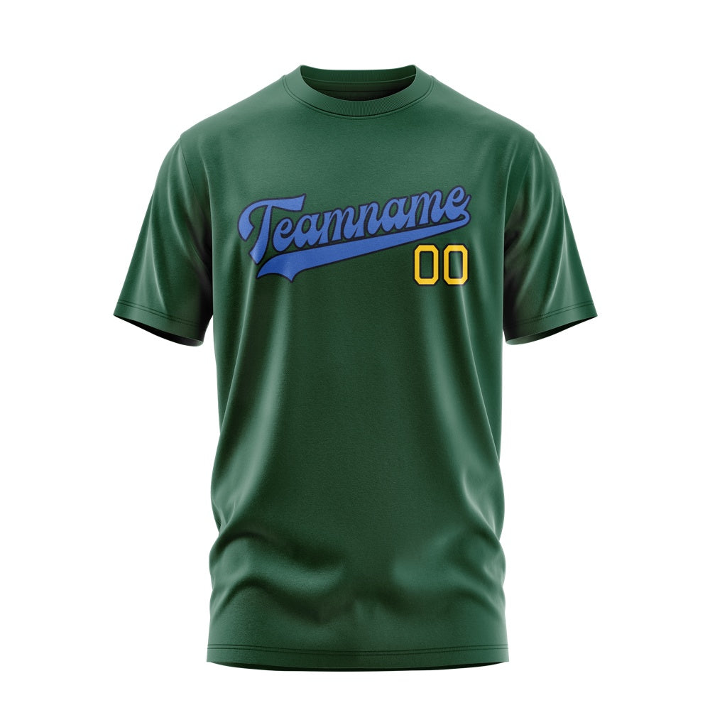 Custom Green Sky Blue T-Shirt