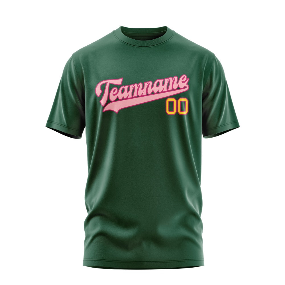 Custom Green Light Pink T-Shirt