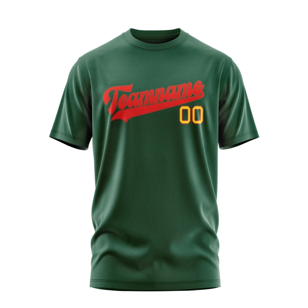 Custom Green Orange Red T-Shirt