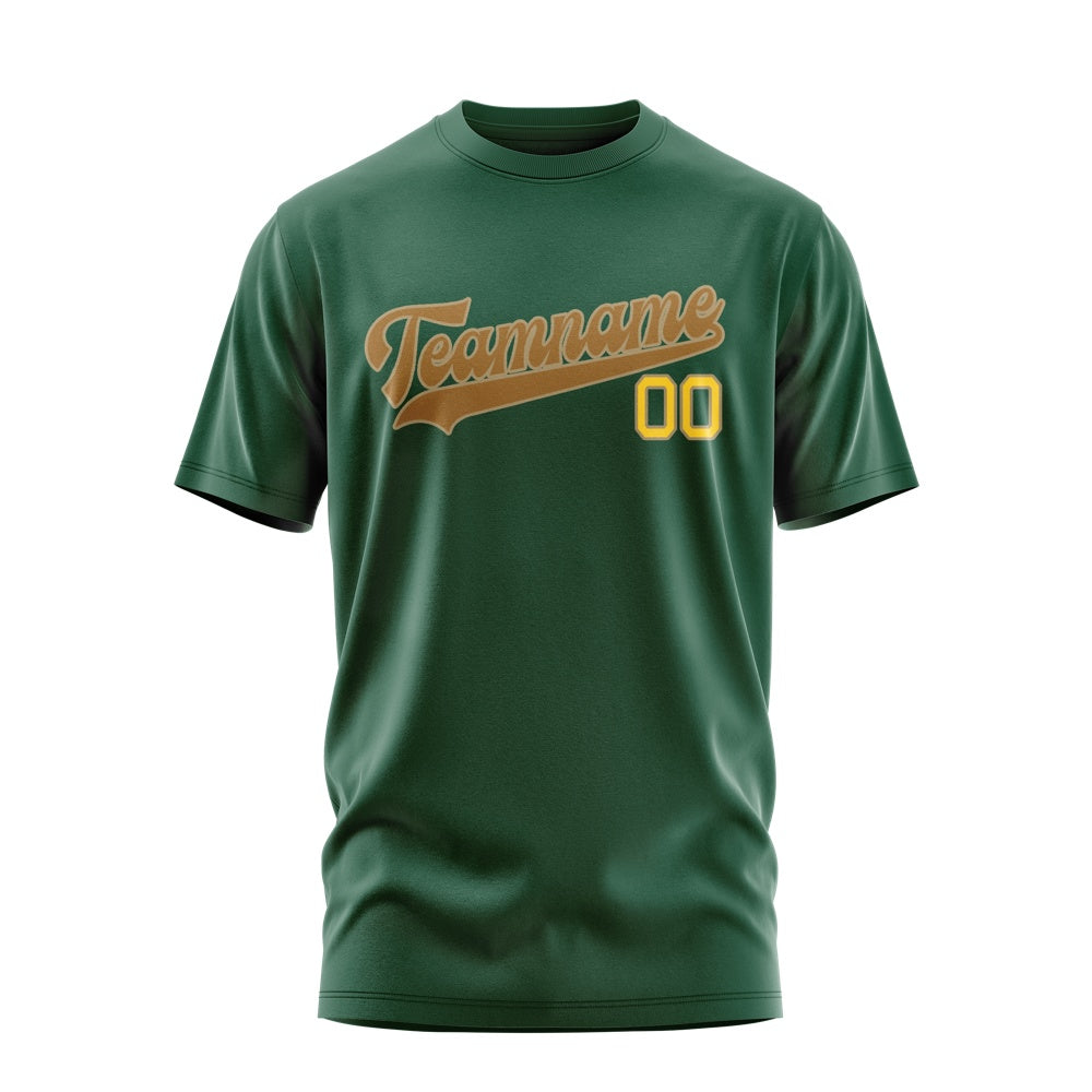 Custom Green Khaki T-Shirt