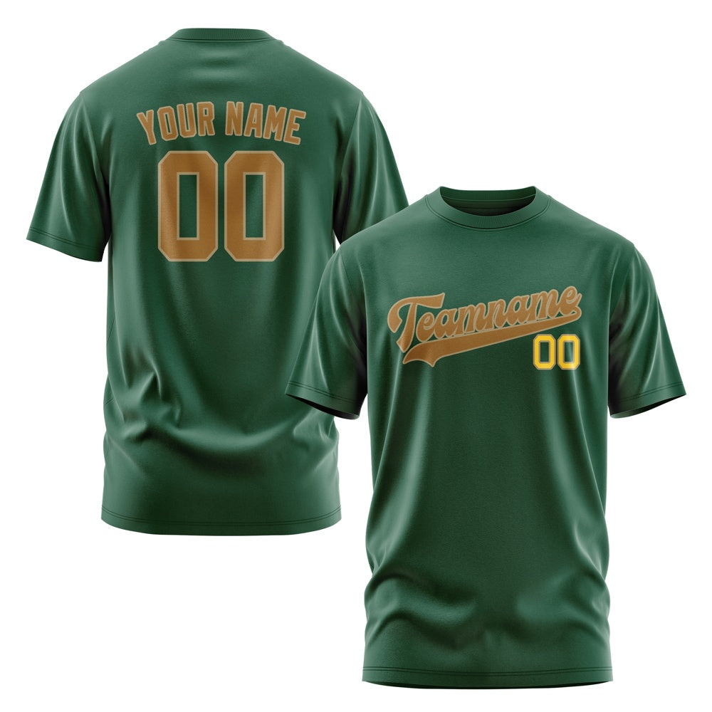 Custom Green Khaki T-Shirt