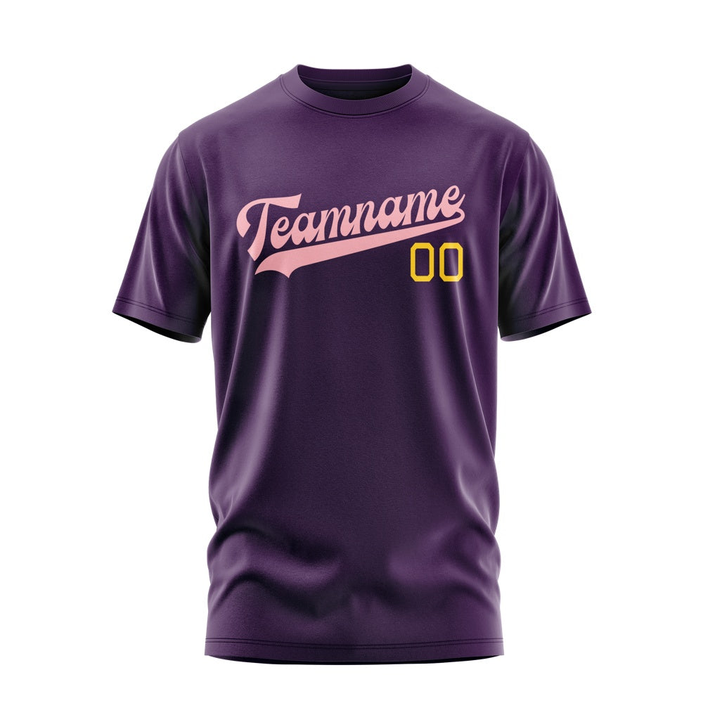 Custom Purple Light Pink T-Shirt