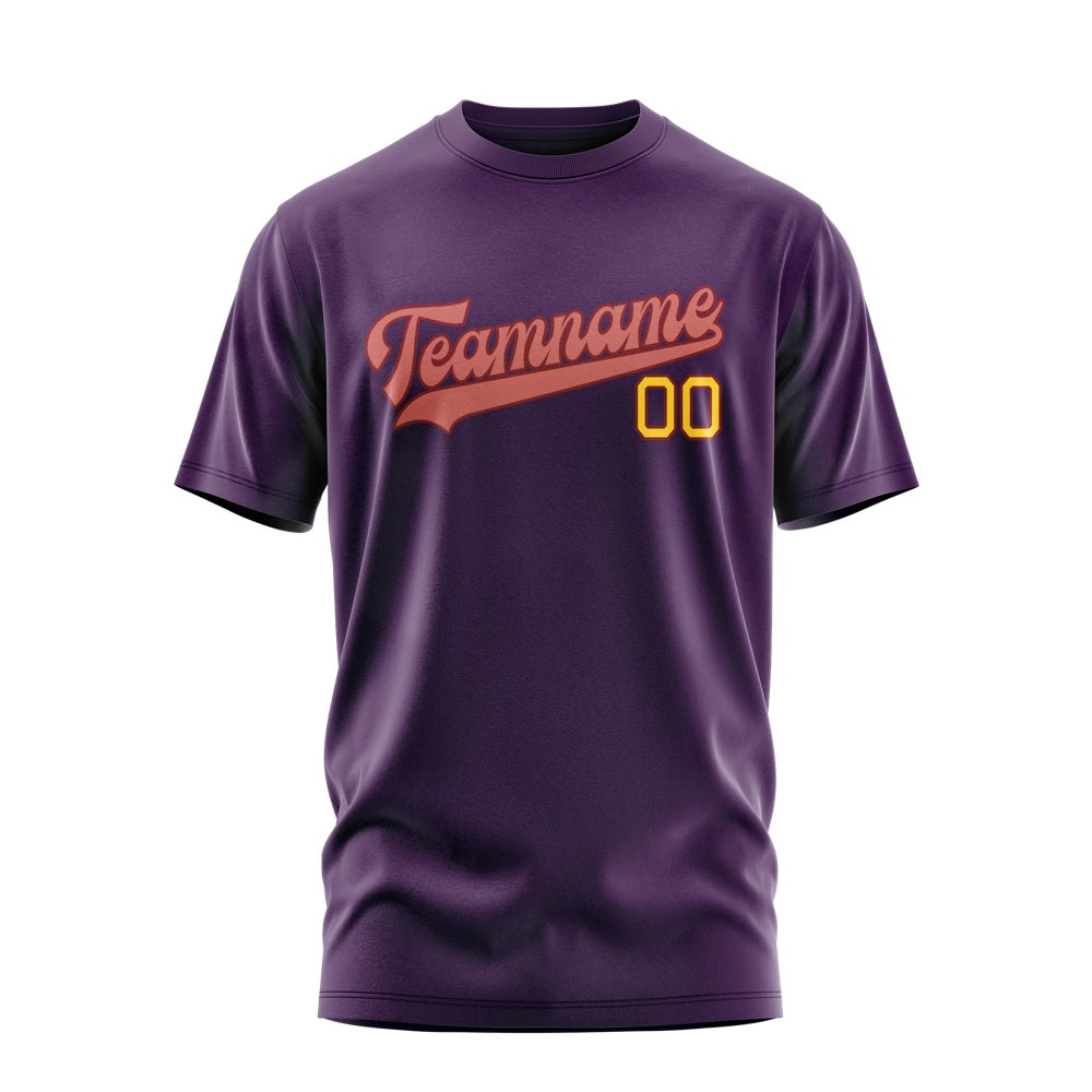 Custom Purple Copper Rose T-Shirt