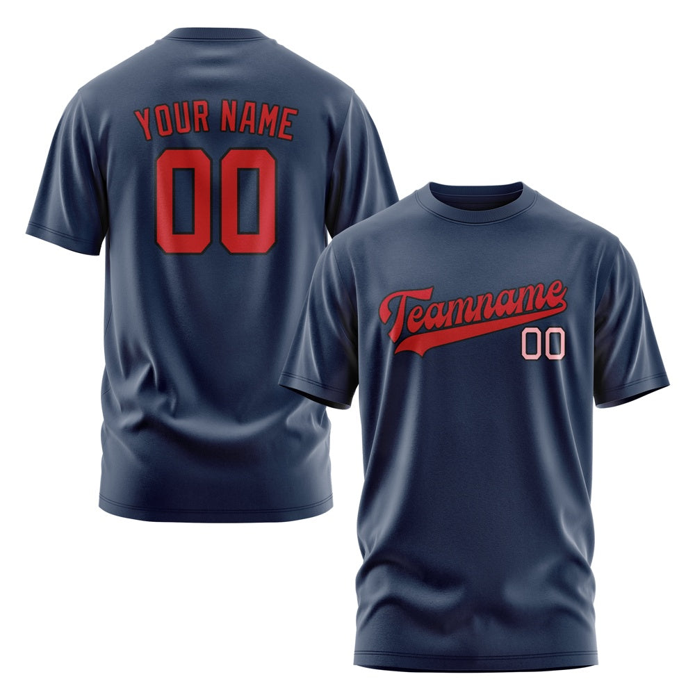 Custom Blue Red T-Shirt
