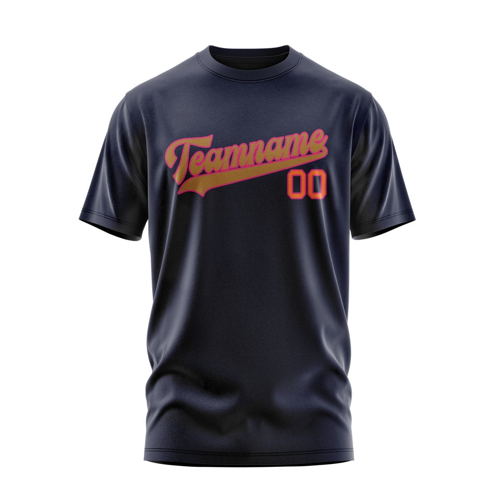 Custom Navy Khaki T-Shirt