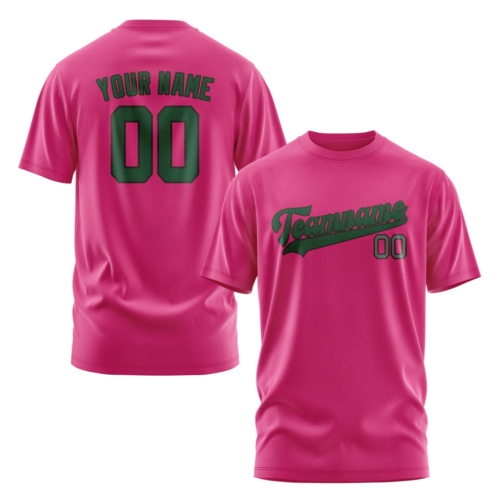 Custom Pink Green T-Shirt