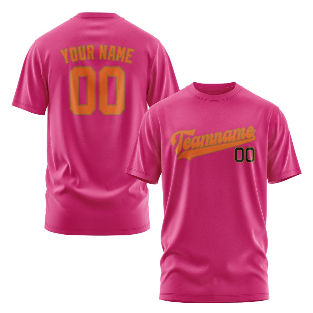 Custom Pink Orange T-Shirt