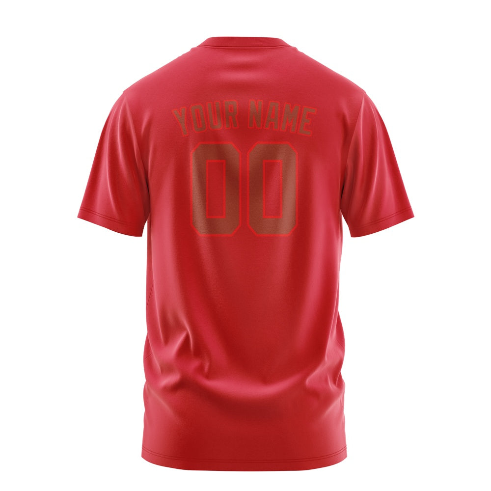 Custom Red Coral Red T-Shirt