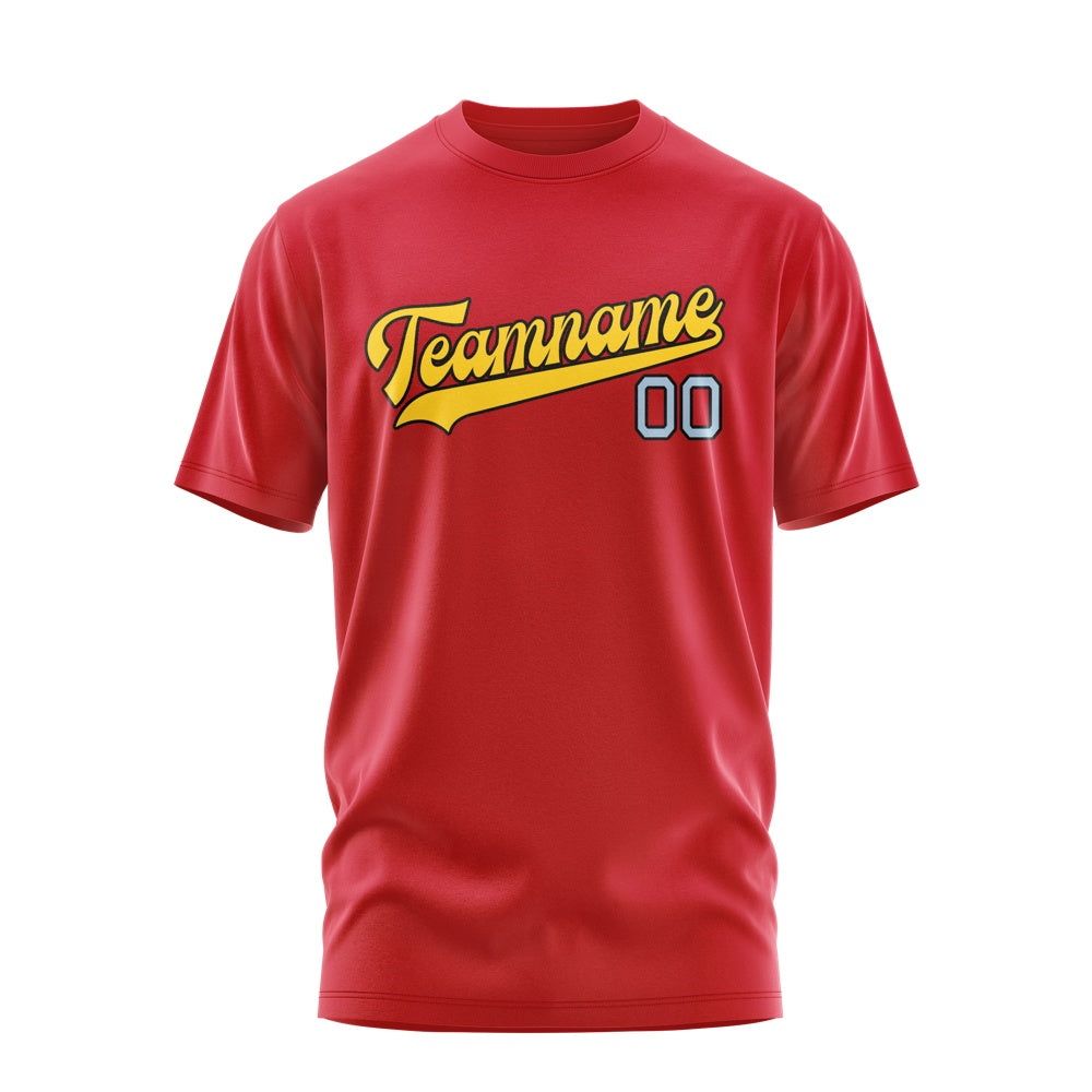 Custom Red Gold T-Shirt