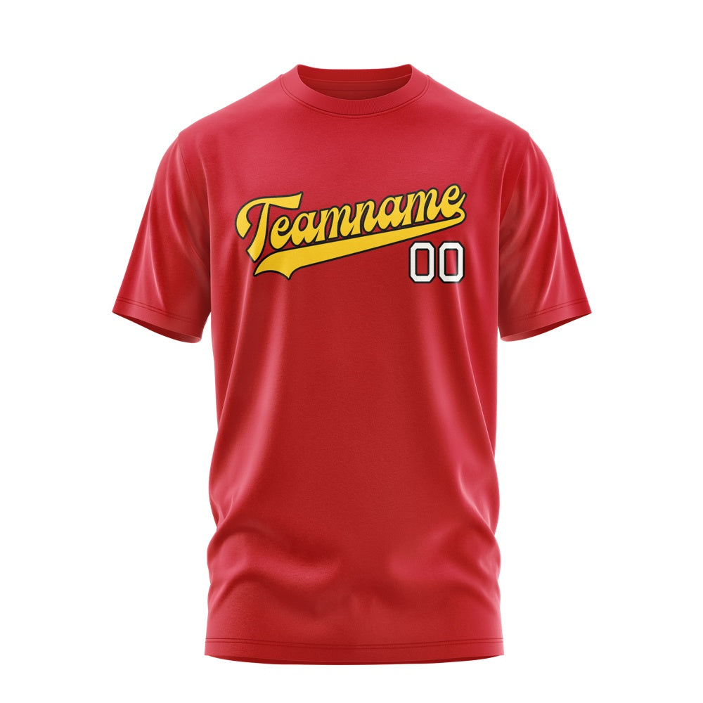 Custom Red Gold T-Shirt