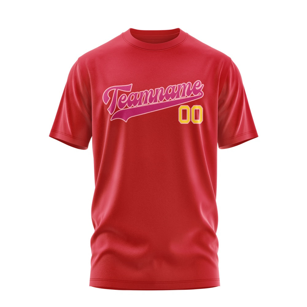 Custom Red Pink T-Shirt