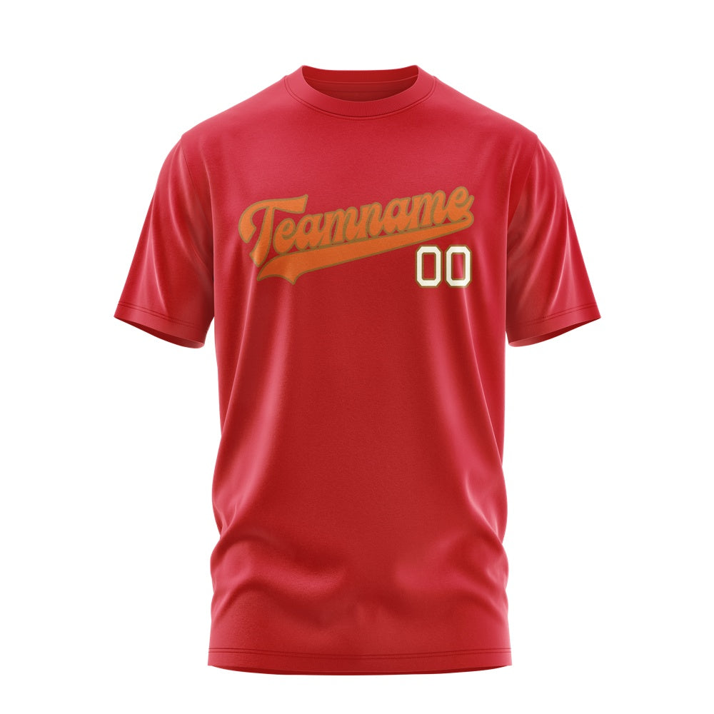 Custom Red Orange T-Shirt