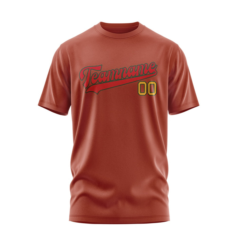 Custom Coral Red Red T-Shirt