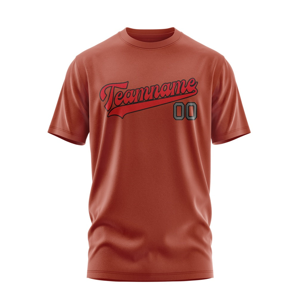 Custom Coral Red Red T-Shirt