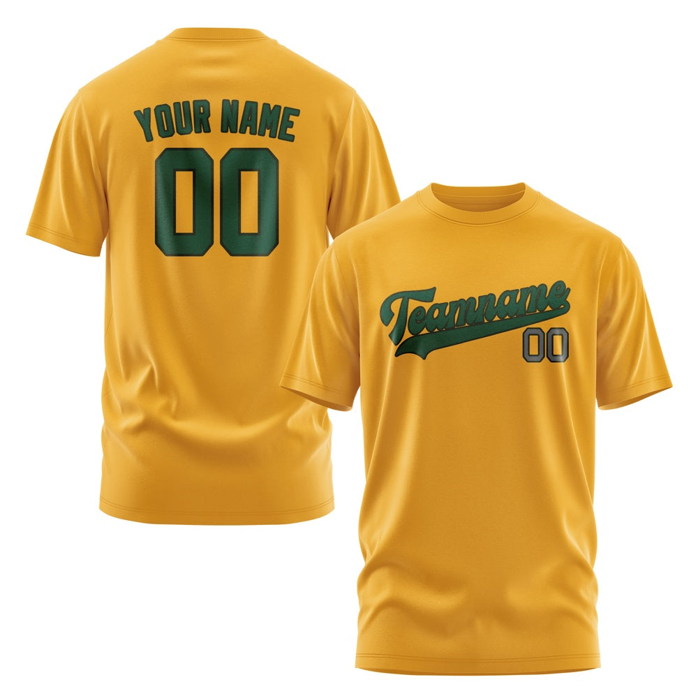 Custom Yellow Green T-Shirt