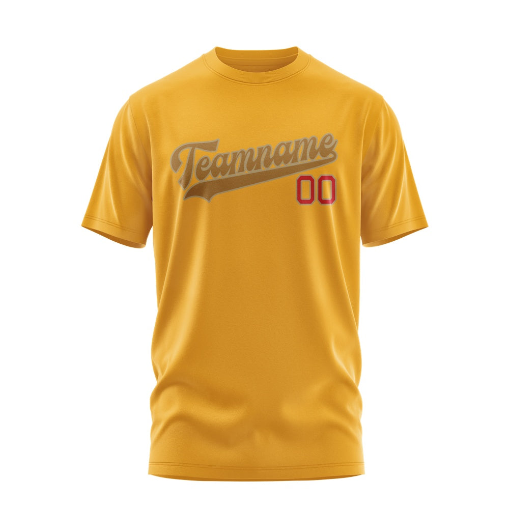 Custom Yellow Khaki T-Shirt