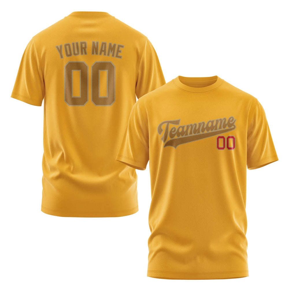 Custom Yellow Khaki T-Shirt