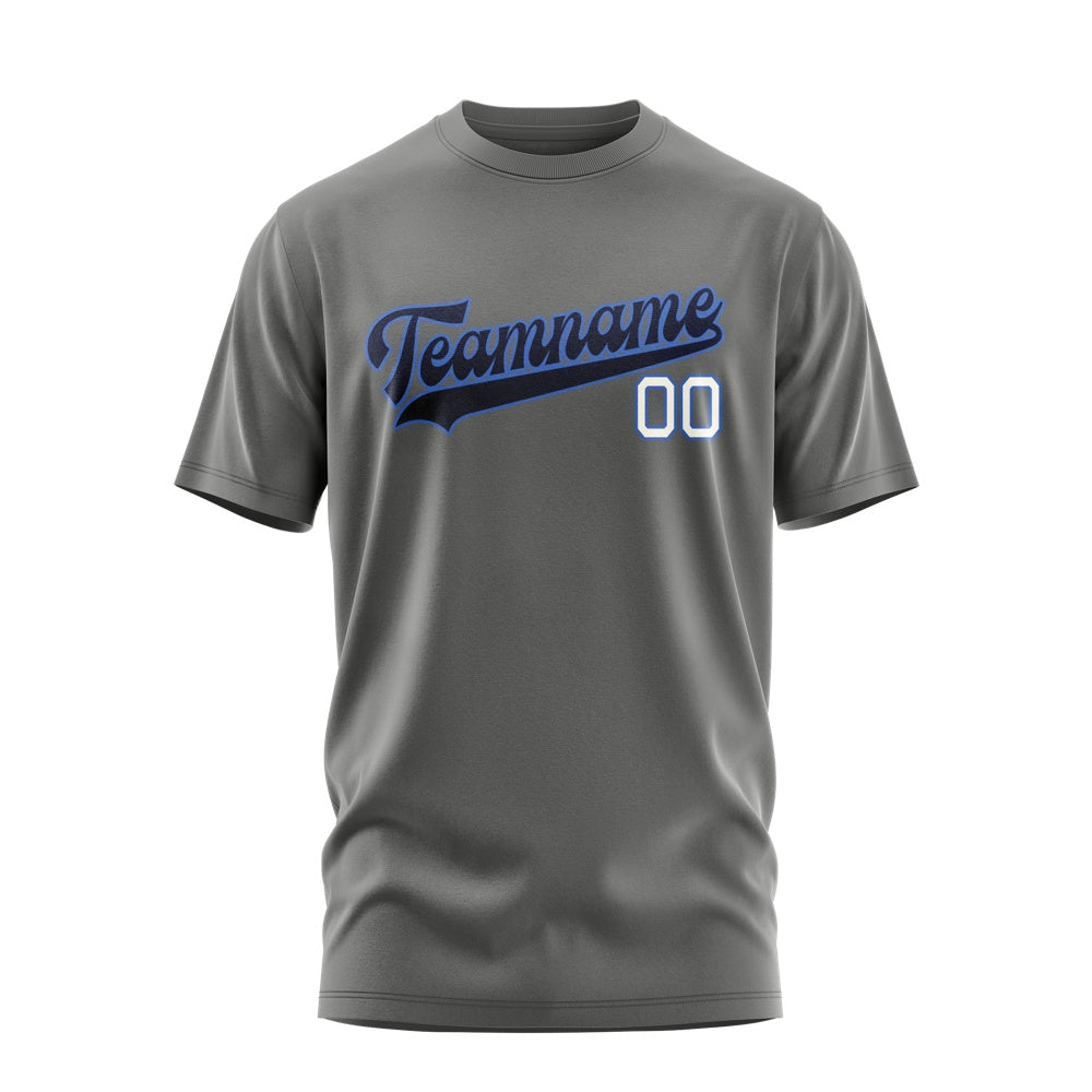 Custom Dark Grey Navy T-Shirt