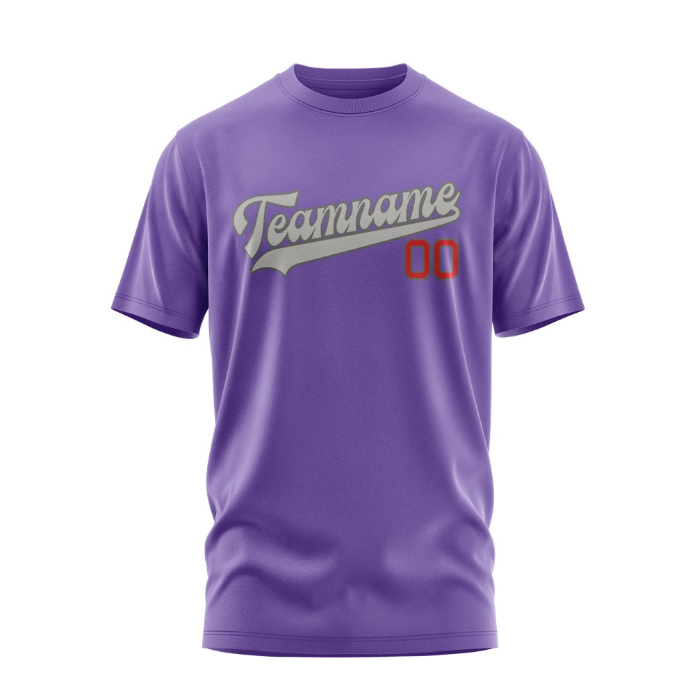 Custom Light Purple Gray T-Shirt