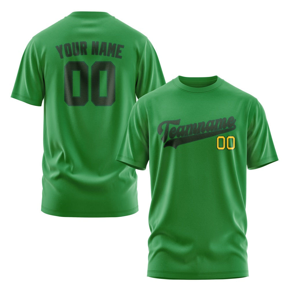 Custom Emerald Green Dark Green T-Shirt