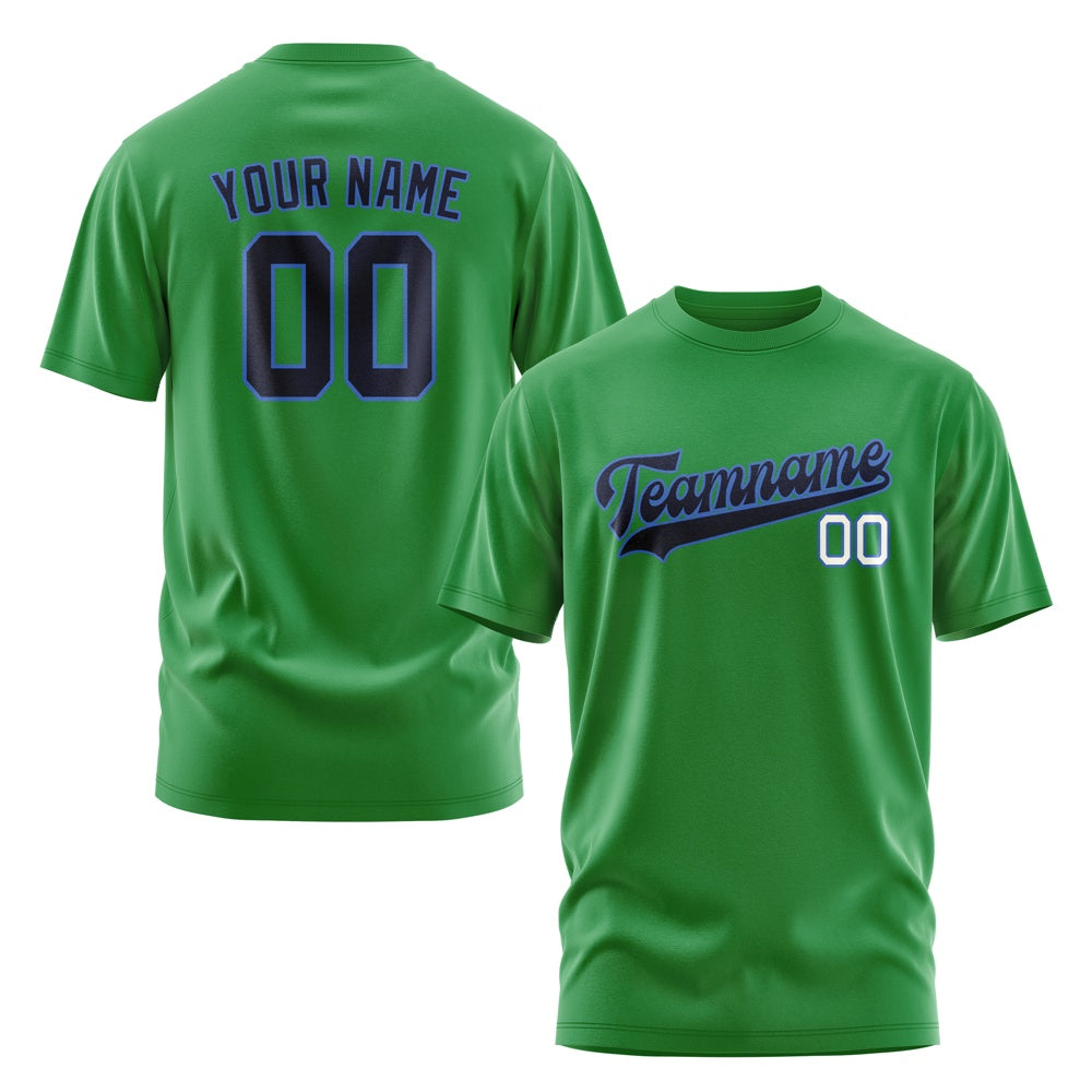 Custom Emerald Green Navy T-Shirt