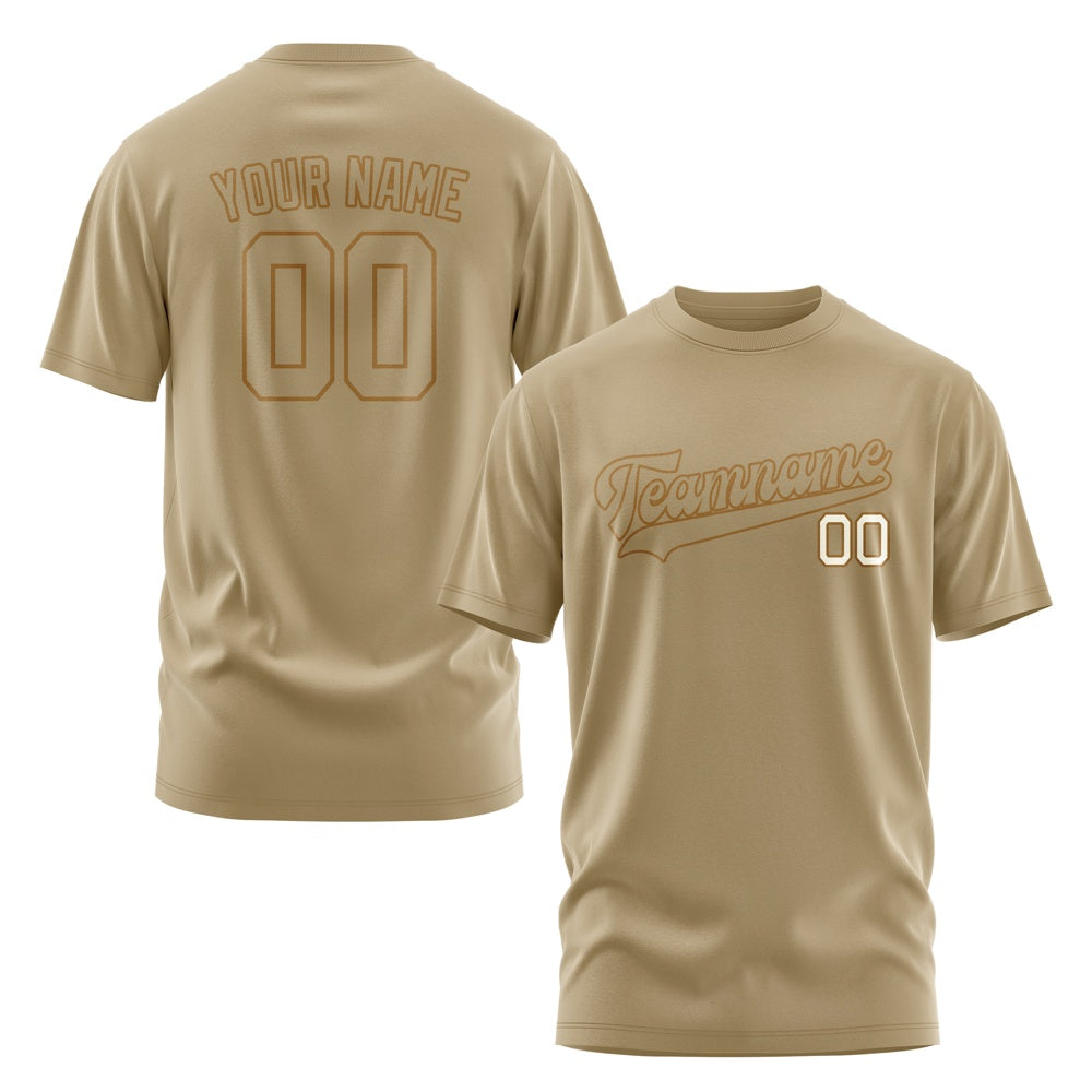 Custom Light Khaki Light Khaki T-Shirt