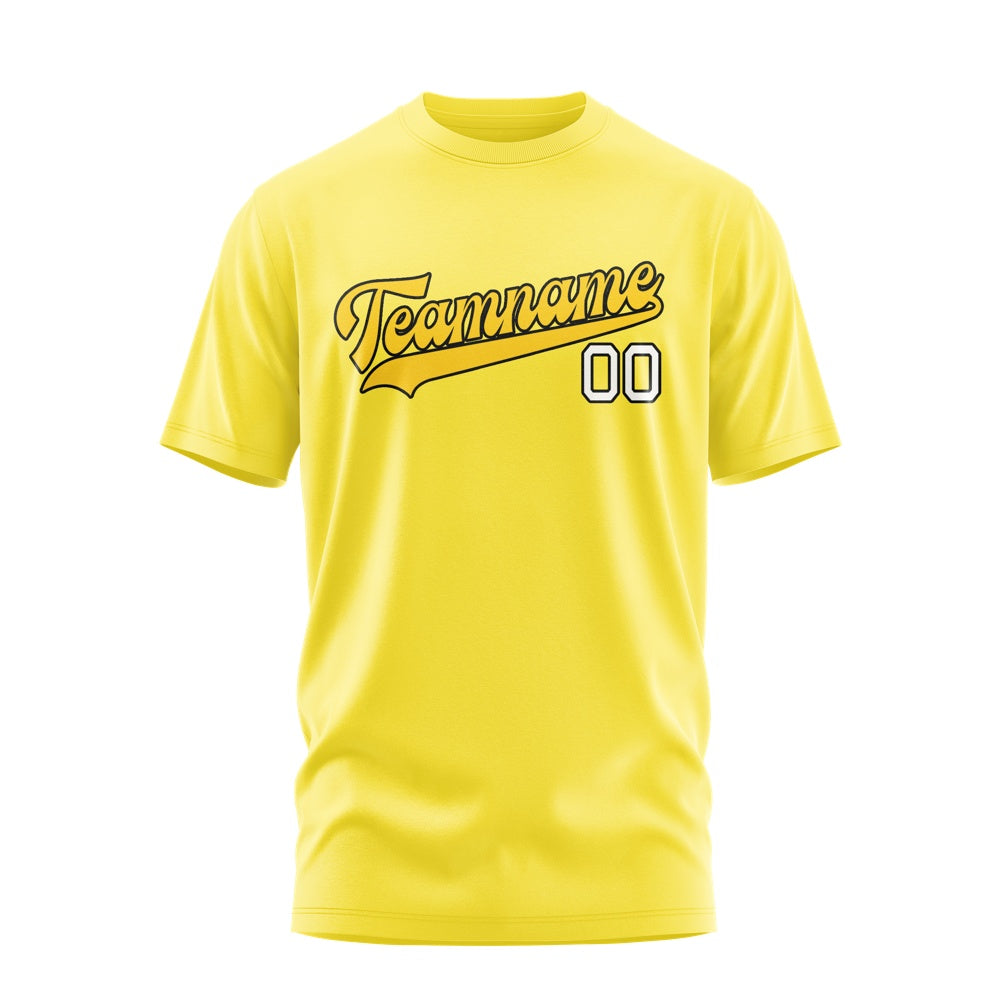 Custom Light Yellow Gold T-Shirt