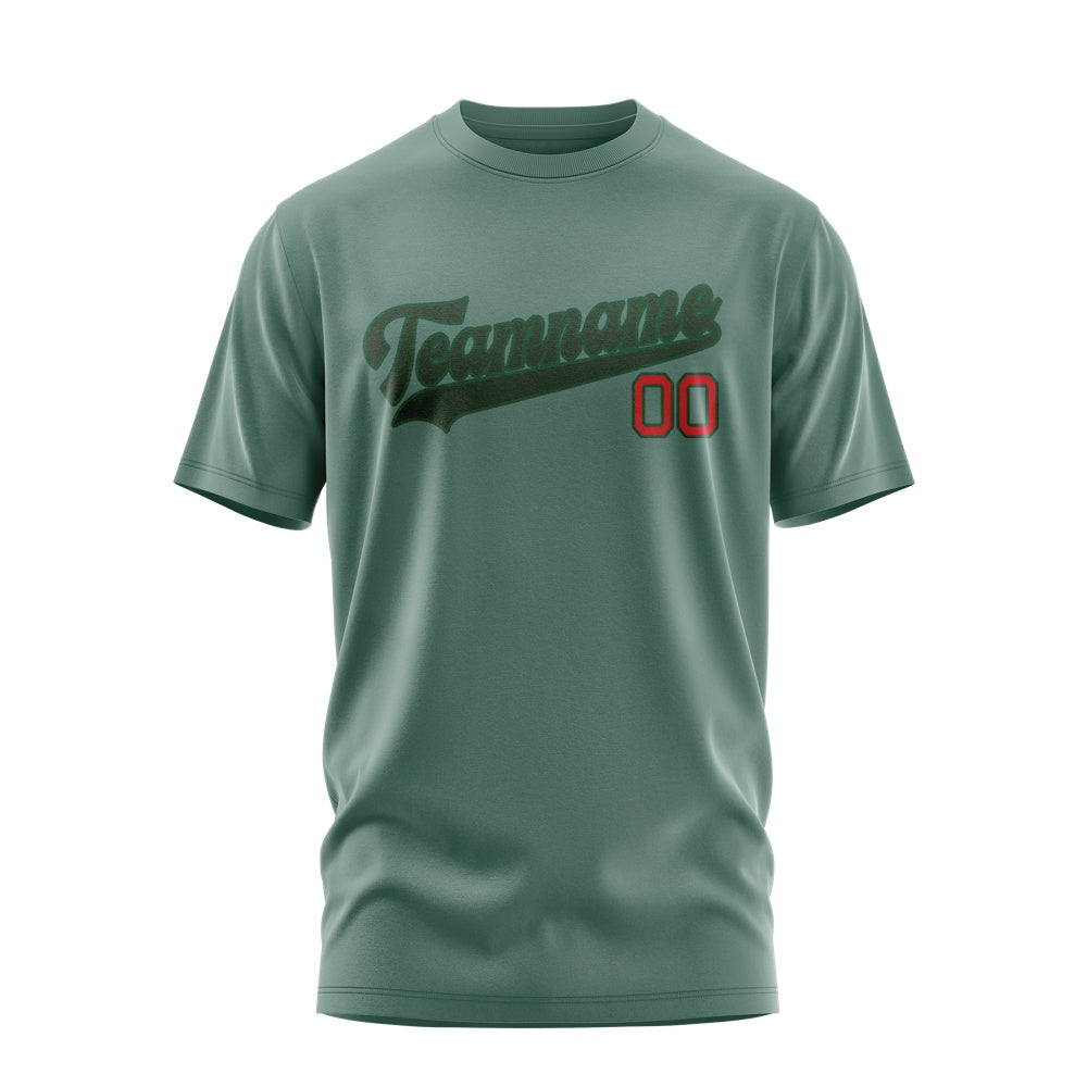 Custom Blue Green Dark Green T-Shirt