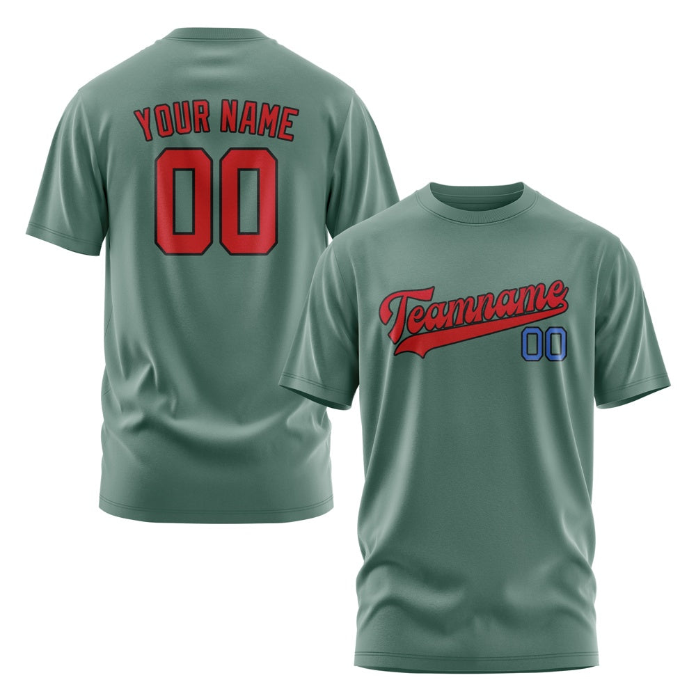 Custom Blue Green Red T-Shirt