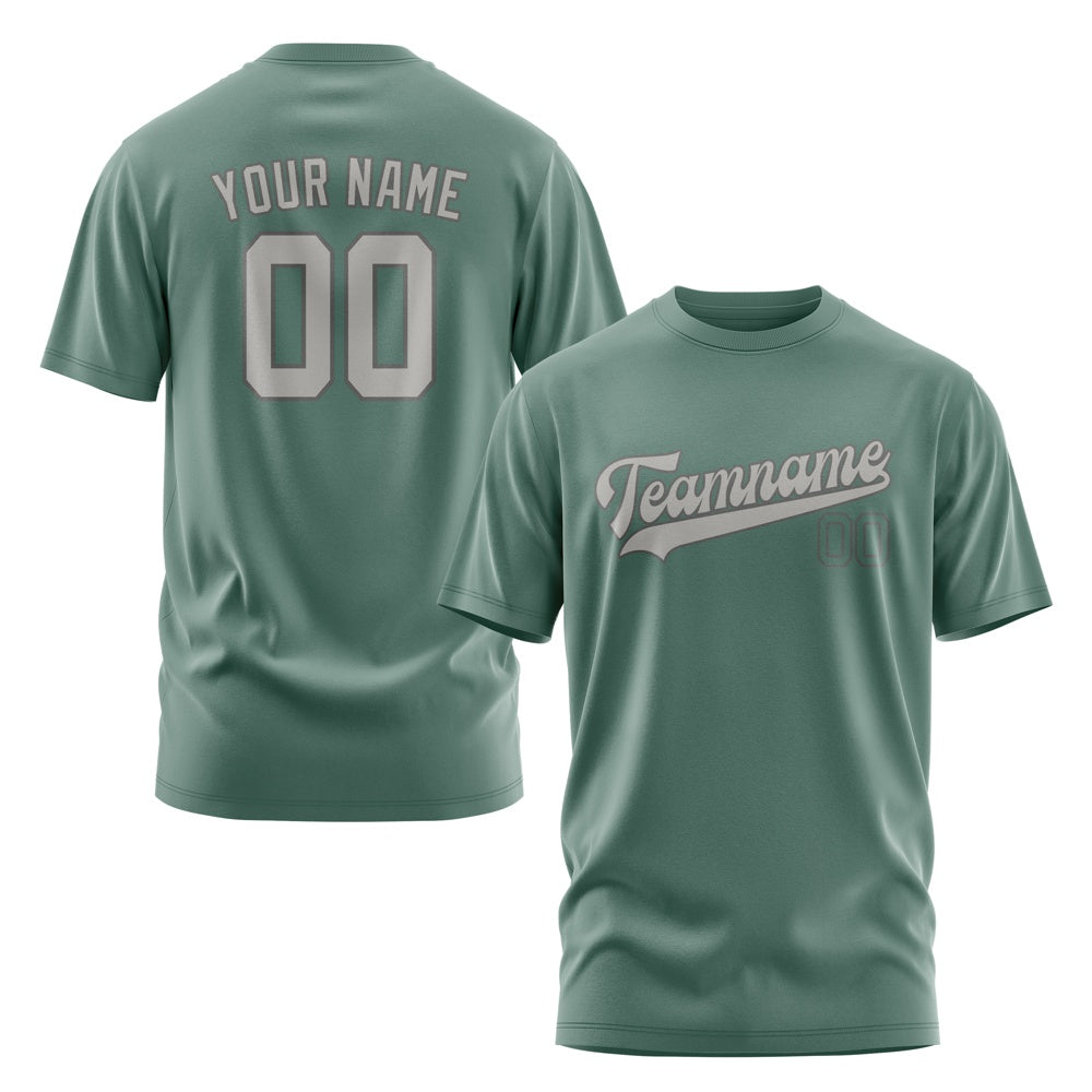 Custom Blue Green Gray T-Shirt